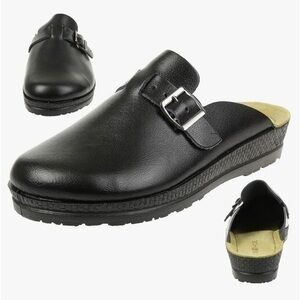 Rohde Mule Leather Slip On Uni-Sex Slippers